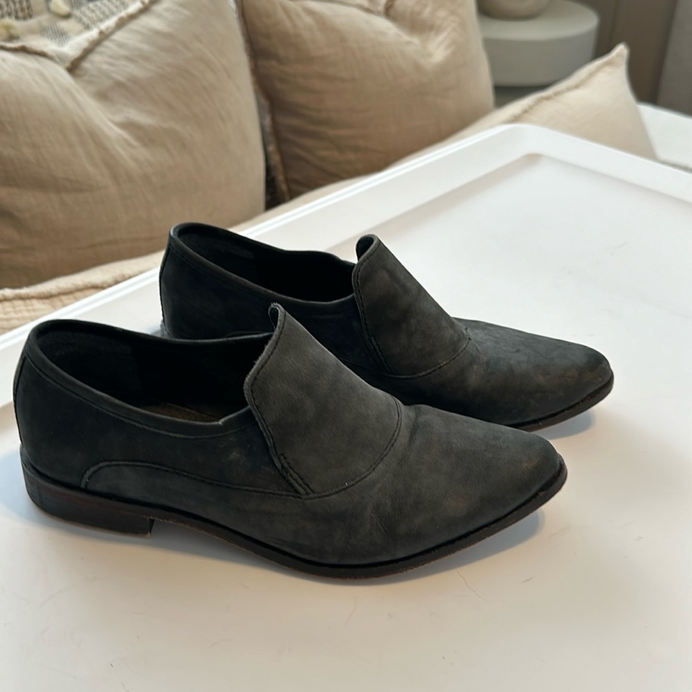 Free People Black/Charcoal Loafers